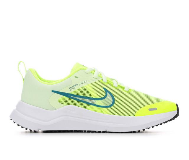 Boys' Nike Big Kid Downshifter 12 Running Shoes in Volt/Blue/Volt color