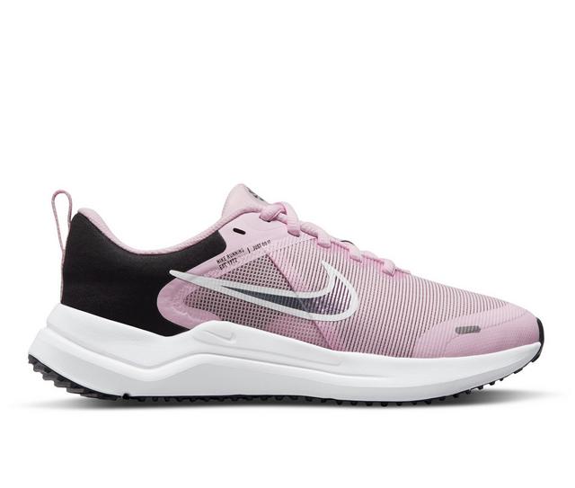 Boys' Nike Big Kid Downshifter 12 Running Shoes in Pink Foam color