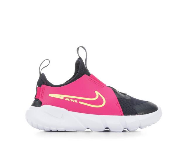 Girls' Nike Toddler Flex Runner 2 Running Shoes in DkObs/Lm/Bry/Wh color