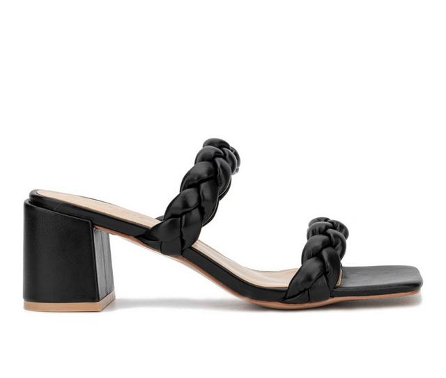 Women's Torgeis Plumeria Dress Sandals in Black color