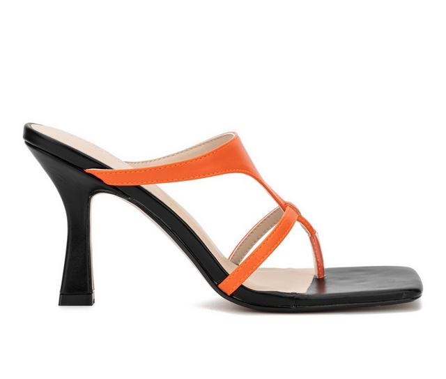 Women's Torgeis Aconite Stiletto Sandals in Orange color