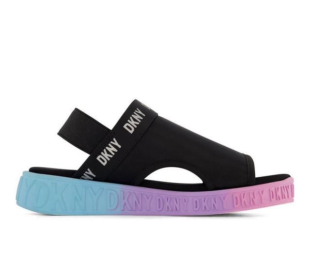 Girls' DKNY Little Kid & Big Kid Allison Mesh Sandals in Black color