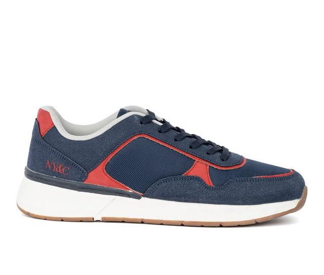 Men's New York and Company Harvey Retro Fashion Sneakers in Navy color