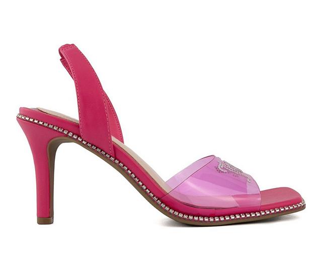 Women's Juicy Greysi Slingback Dress Sandals in Bright Pink color