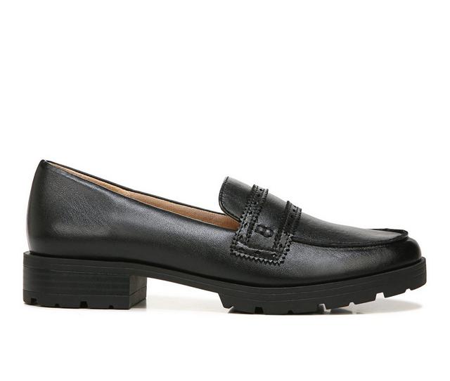 Women's LifeStride London Platform Loafers in Black color