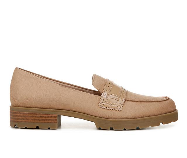 Women's LifeStride London Platform Loafers in bamboo tan color