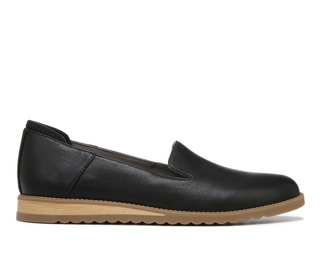 Women's Dr. Scholls Jetset Loafers in Black Smooth color