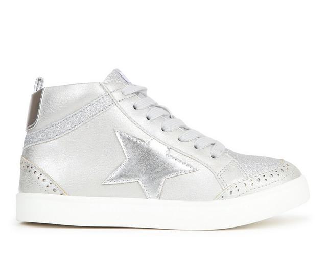 Girls' MIA Little Kid & Big Kid Berrynice High Top Sneakers in Silver color