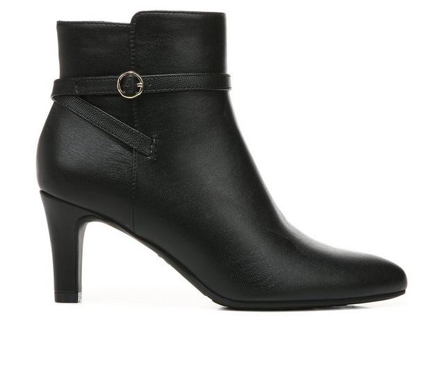 Women's LifeStride Guild Heeled Ankle Booties in Black color