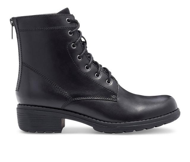 Women's Eastland Blair Combat Boots in Black color