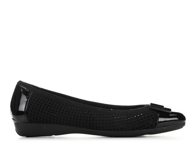 Women's Anne Klein Una Flats in Black color