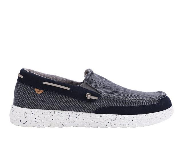 Men's Lamo Footwear Calvin Casual Loafers in Navy color