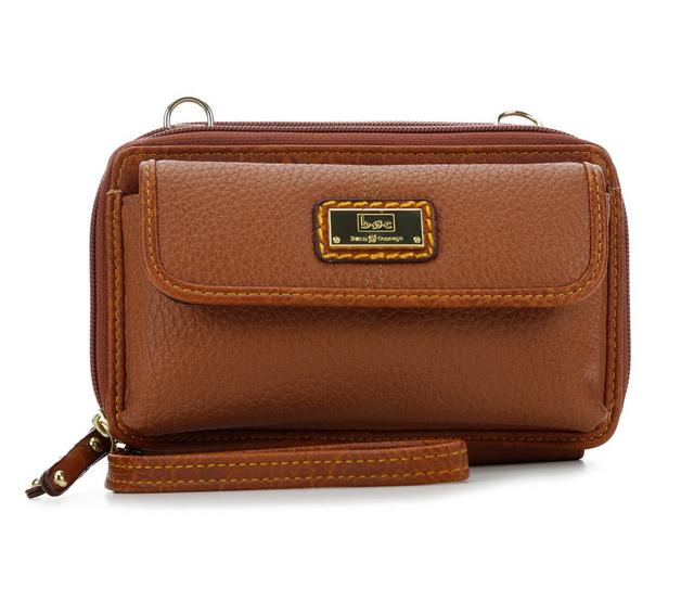 BOC Oakfield Cell Wallet On A String Handbag in Saddle color