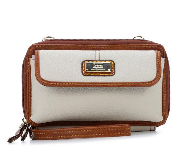 BOC Oakfield Cell Wallet On A String Handbag in Bone/Saddle color