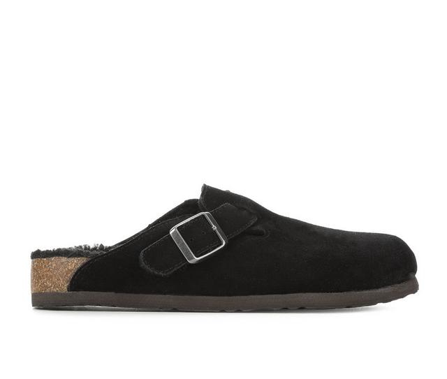 Women's White Mountain Bari Clogs in Black with Fur color