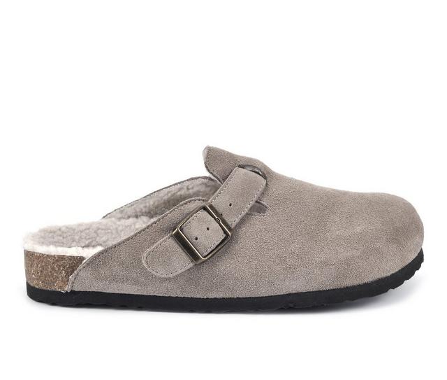 Women's White Mountain Bari Clogs in Taupe with Fur color