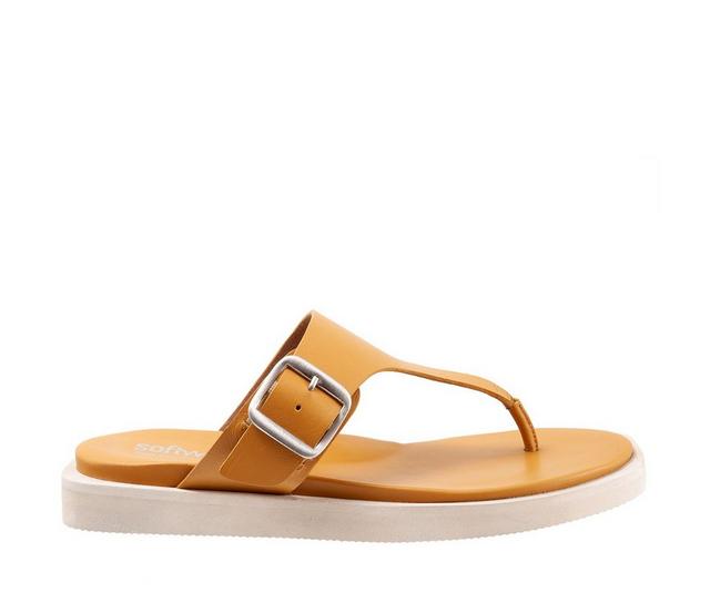 Women's Softwalk Kisi Flip-Flops in Mustard color