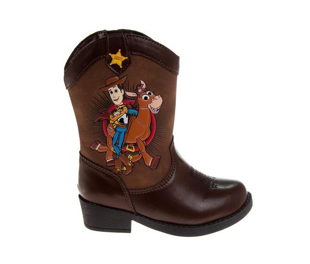 Boys' Disney Toddler & Little Kid Toy Story Woody Cowboy Boots in Brown color