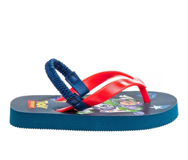 Kids' Disney Toddler & Little Kid Toy Story Flip Flops in Navy color