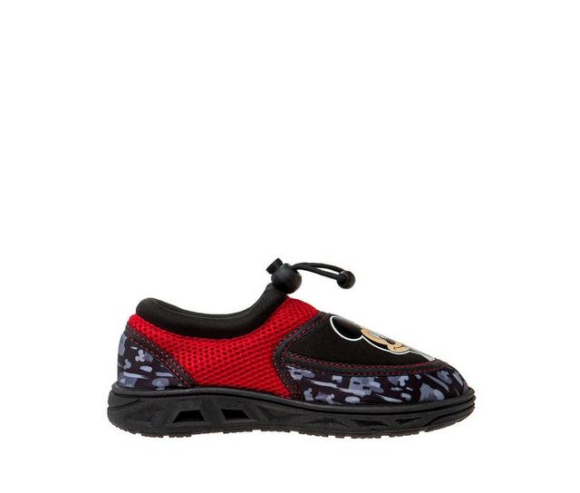 Boys' Disney Toddler & Little Kid Mickey Mouse Water Shoes in Black Red color
