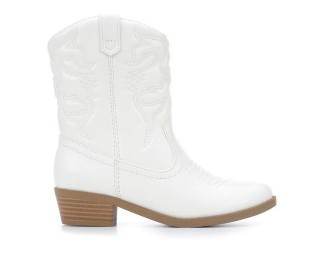 Girls' Soda Little Kid & Big Kid Reno-IIS Cowboy Boots in White color