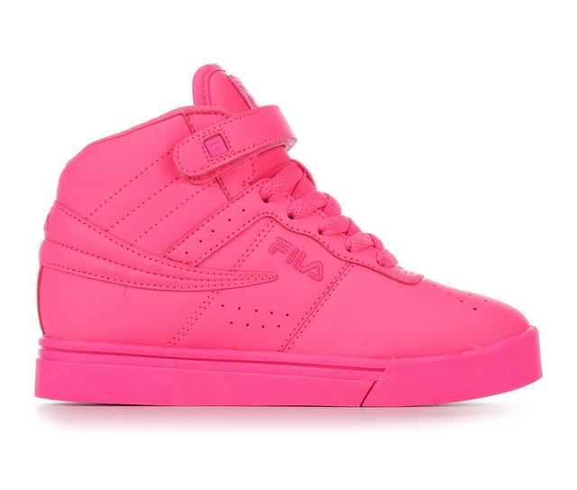 Girls' Fila Little Kid & Big Kid Vulc 13 Knockout High-Top Sneakers in Pink/Pink/Pink color
