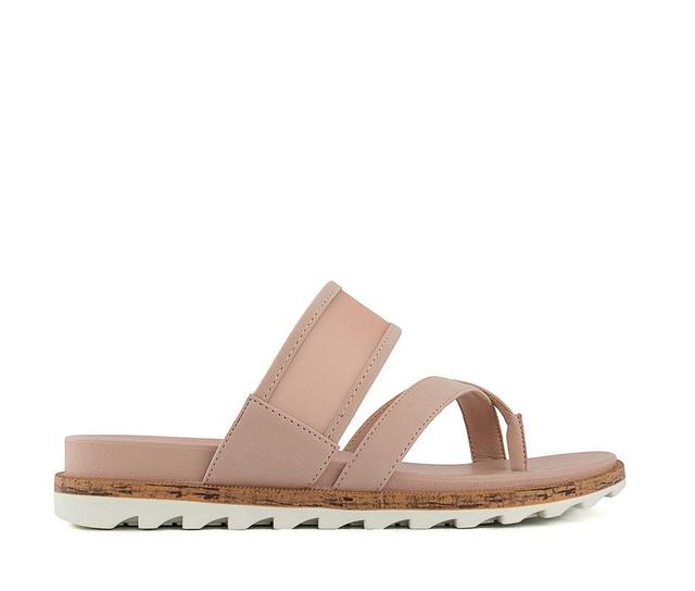 Women's London Fog Stelanie Sandals in Dusty Rose color