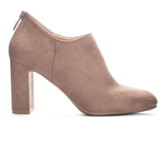 Women's CL By Laundry Logic Heeled Booties in Taupe color