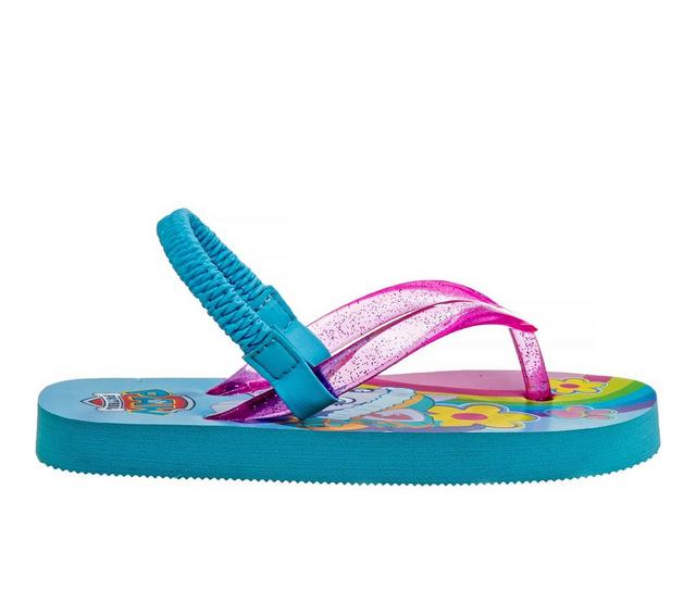 Girls' Nickelodeon Toddler Fresh Paw Flip Flops in Light Blue color
