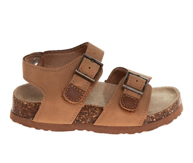 Girls' Rugged Bear Toddler Grizzly Buckle Sandals in Tan color