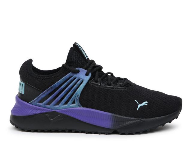 Women's Puma Pacer Future Ultra-W Running Shoes in Black/Aqua color