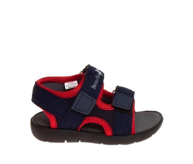Boys' Beverly Hills Polo Club Toddler Active Boy Sandals in Navy/Red color