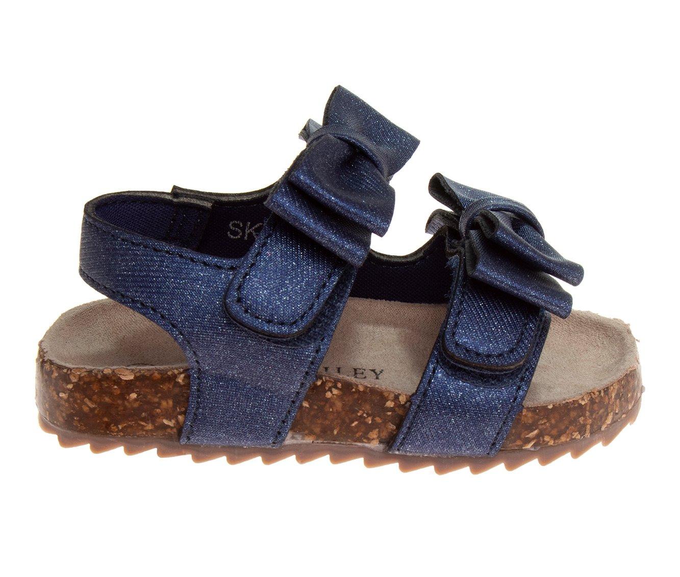 Girls' Laura Ashley Toddler Lacy Bow Sandals