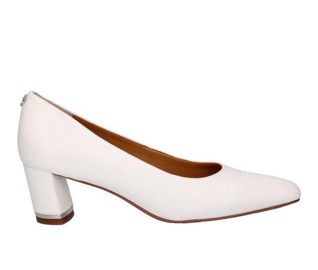 Women's J Renee Olivienne Special Occasion Shoes in White Lizard color