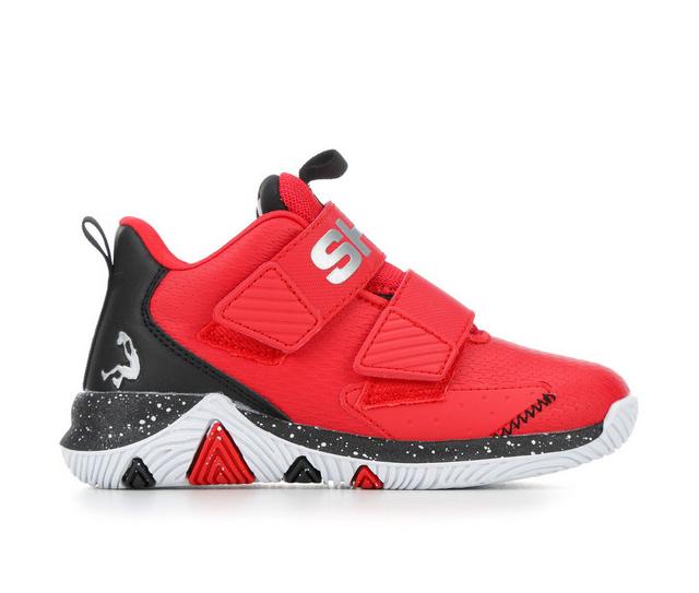 Boys' Shaq Little Kid & Big Kid Composite Wide Width Basketball Shoes in Red/Black/White color