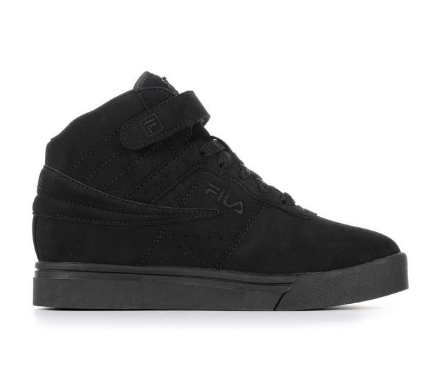 Boys' Fila Little Kid & Big Kid Vulc 13 Nubuck Mid-Top Sneakers in Black/Black color