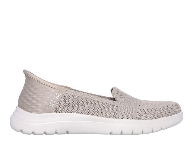 Women's Skechers Go On The Go Flex Serene 136541 Slip-Ins in Taupe color