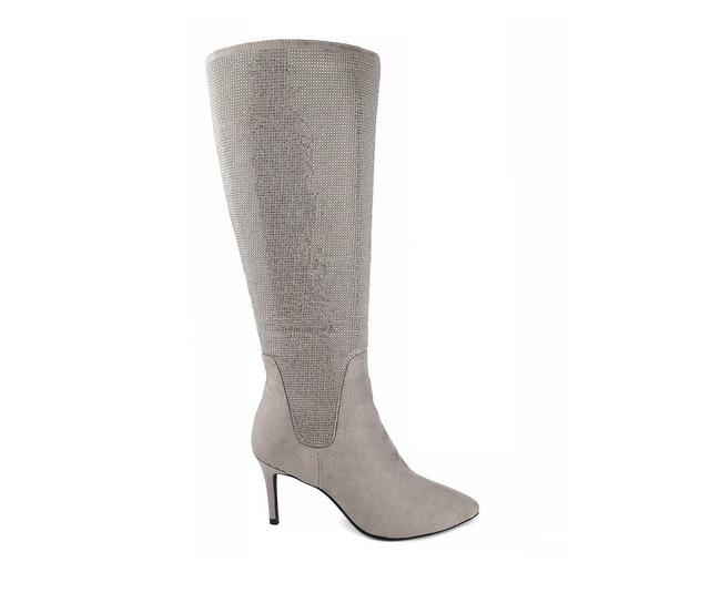 Women's Jones New York Martin Heeled Knee High Boots in Grey color