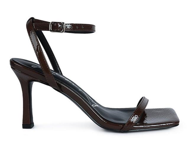 Women's London Rag Fantasy Spool Dress Sandals in Tan color