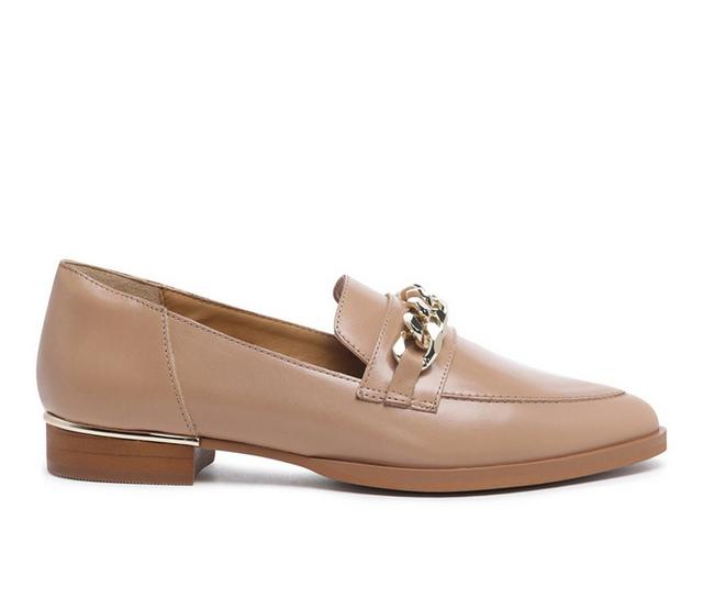 Women's Rag & Co Pola Loafers in Nude color