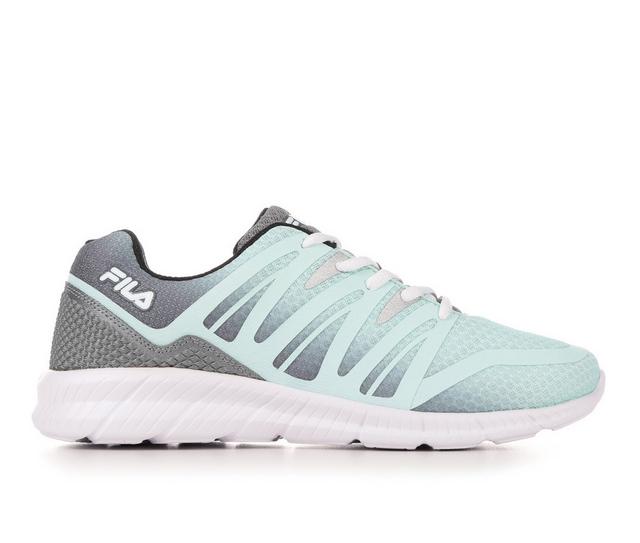 Women's Fila Memory Fantom 5 Sneakers in Aqua/Grey color