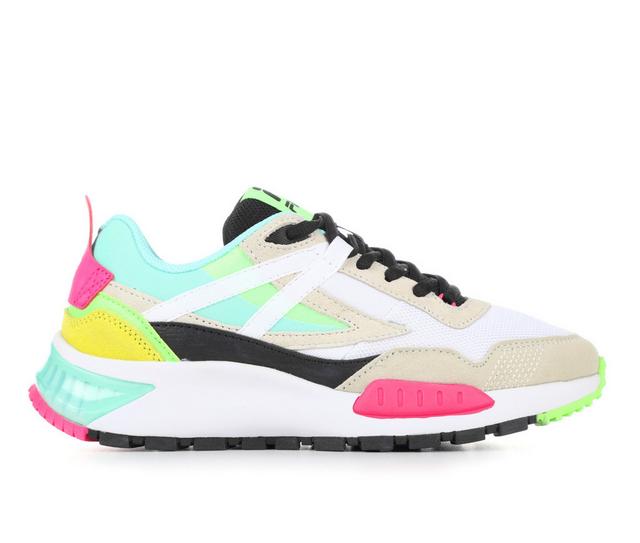 Women's Fila Setona Viz Sneakers in White/Multi color