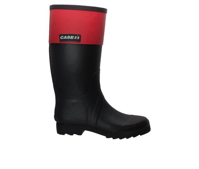Women's Case IH Rider Cuff Rain Boots in Black color