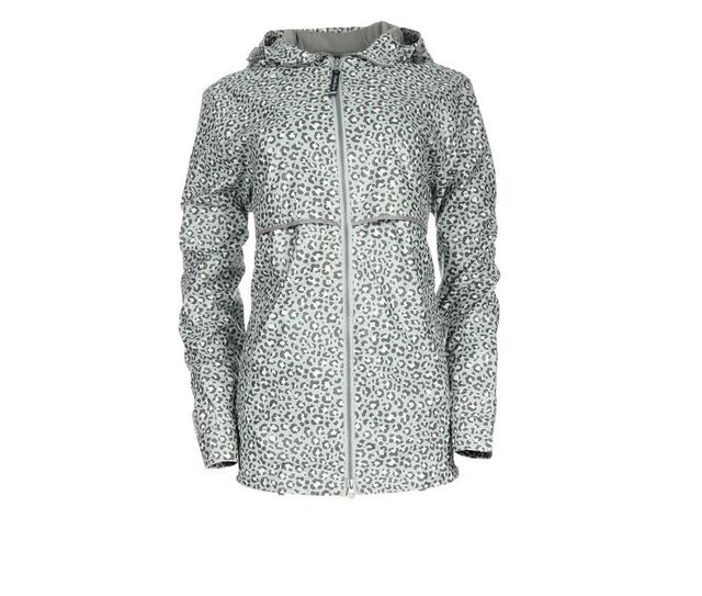 Charles River Apparel Women's New Englander 5191 Rain Jacket in Snow Leopard color