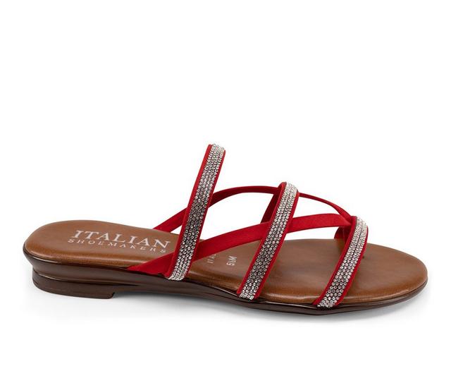 Women's Italian Shoemakers Marianna Sandals in Red color