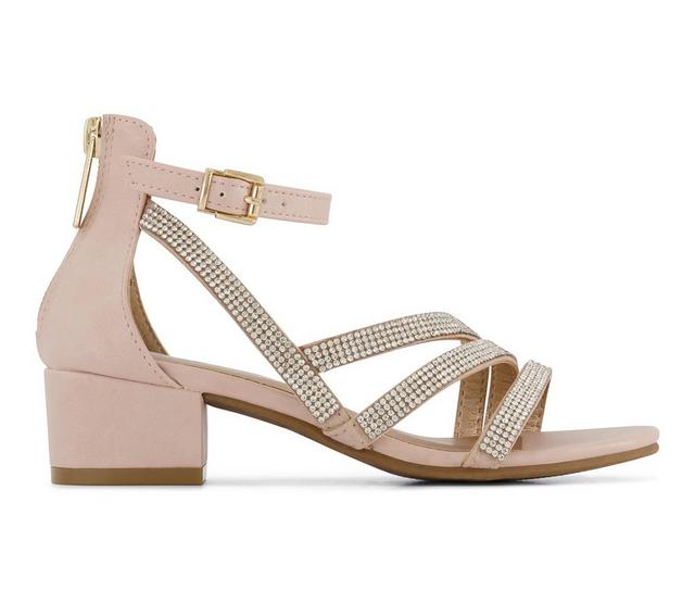 Girls' Marc Fisher Children's Little Kid Patty Salto Special Occasion Sandals in Blush color
