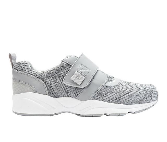 Men's Propet Stability X Strap Casual Sneakers in Lt Grey color
