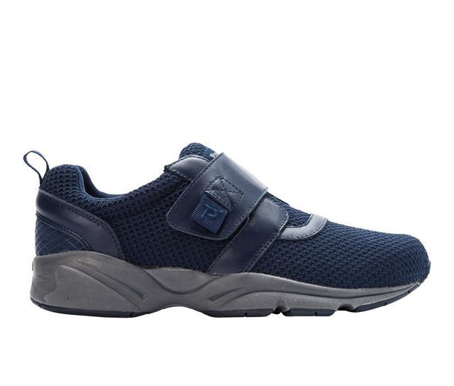 Men's Propet Stability X Strap Casual Sneakers in Navy color
