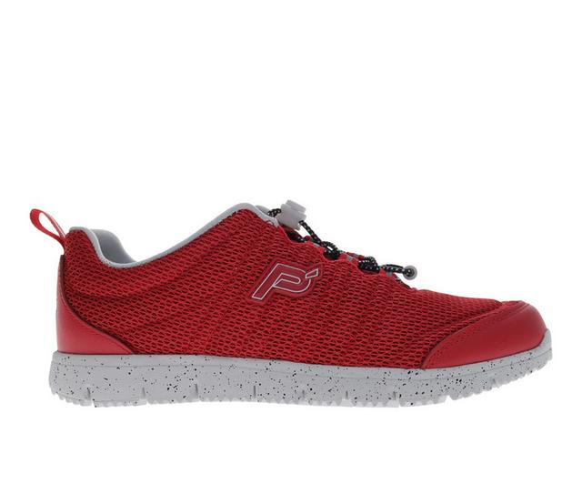 Women's Propet Travel Walker II Walking Shoes in Simply red color