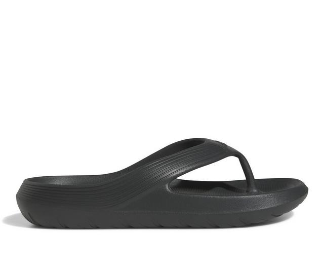 Adults' Adidas Adicane Sustainable Flip-Flops in Carbon color